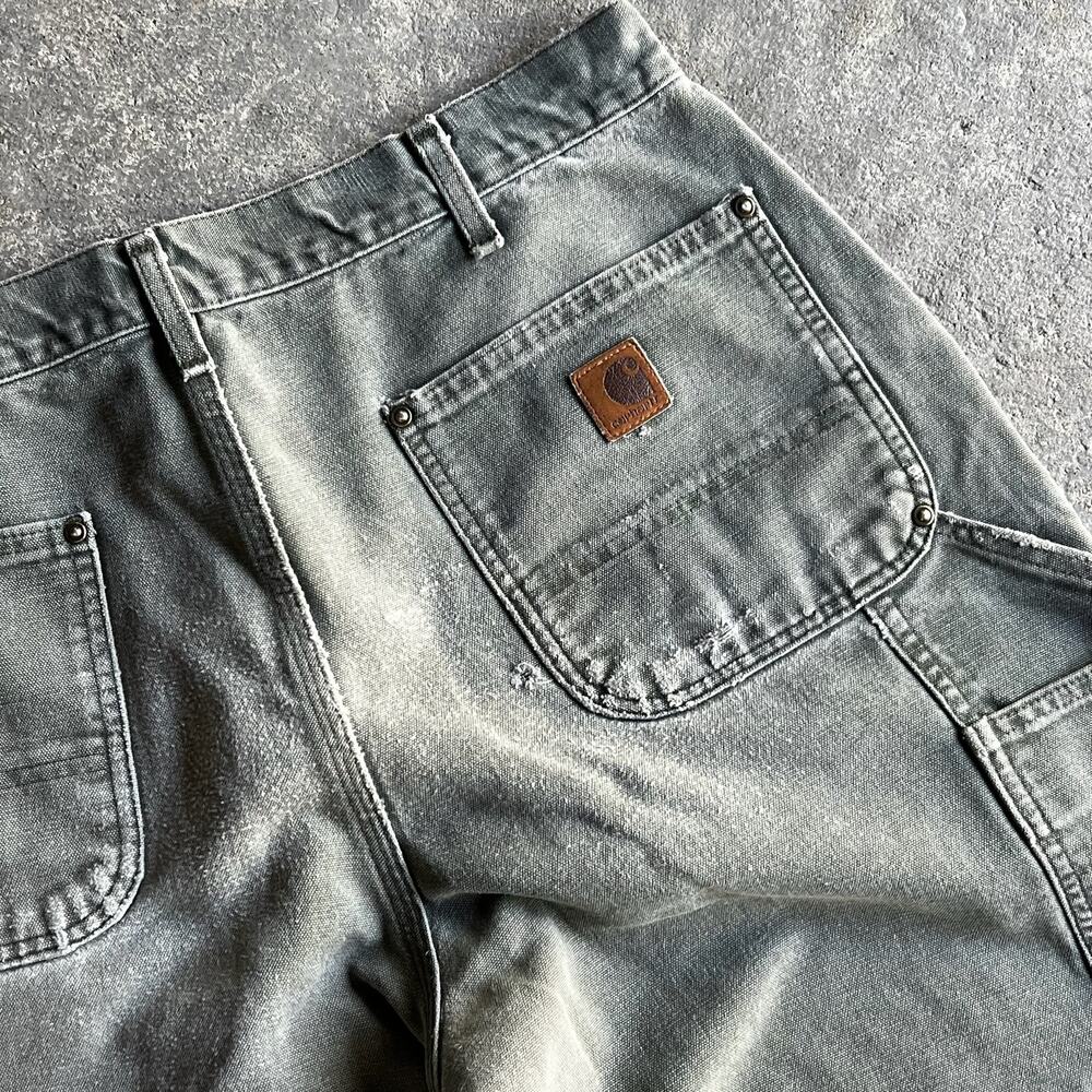 Carhartt green double knee work wear carpenter pants - Picture 12 of 12